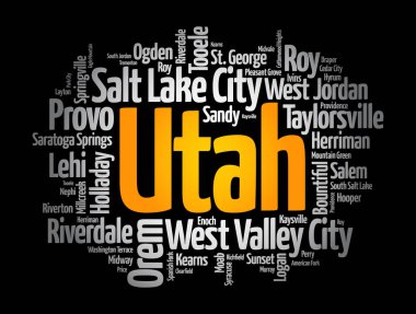 Utah 'taki şehirlerin listesi, kelime bulutu konsepti geçmişi