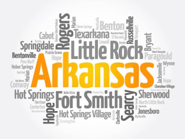 Arkansas 'taki şehirlerin listesi, kelime bulutu konsepti geçmişi