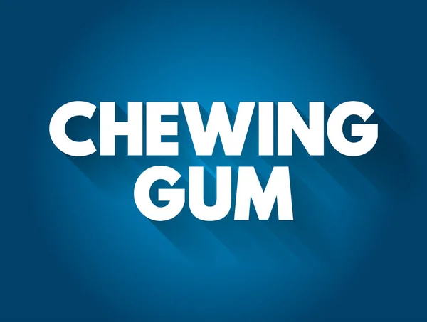 Chewing Gum Citation Textuelle Fond Concept — Image vectorielle