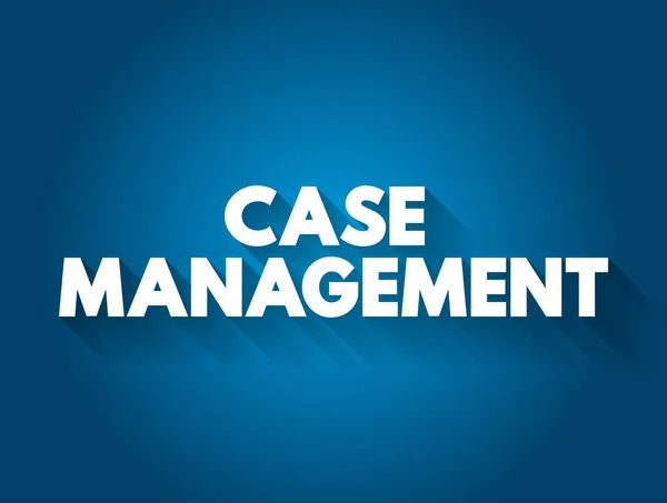 Case Management Text Quote Business Concept Background — Stock Vector