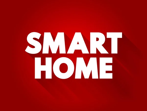 Citace Textu Smart Home Pozadí Konceptu — Stockový vektor