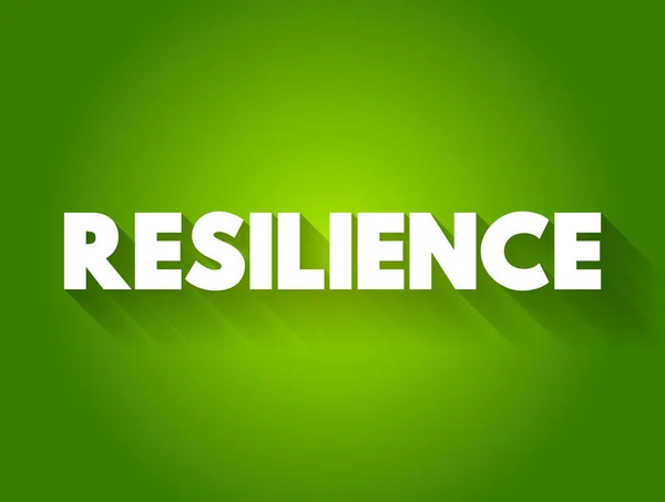 Resiliencia Cita Texto Fondo Del Concepto — Vector de stock