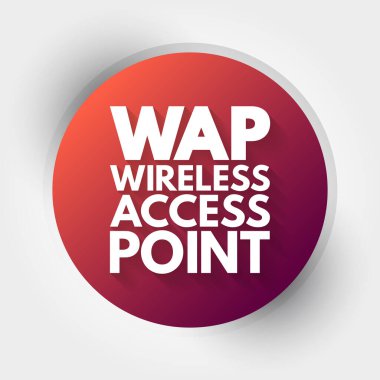 WAP - Kablosuz Erişim Noktası kısaltması, teknoloji kavramı arka planı