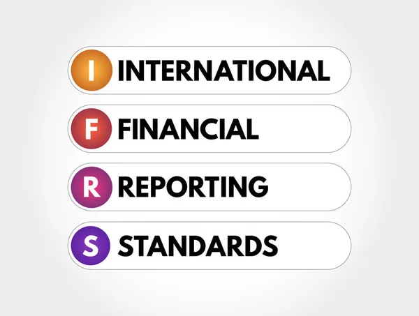 Δπχα Διεθνή Πρότυπα Χρηματοοικονομικής Αναφοράς Ακρωνύμιο Ιστορικό Επιχειρηματικής Έννοιας — Διανυσματικό Αρχείο