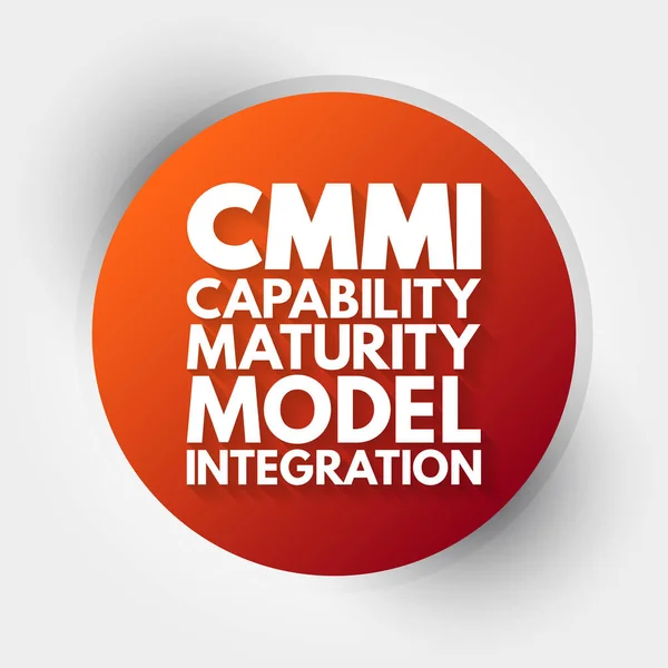 Cmmi Capability Maturity Model Integration Acronym Technology Concept Background — Stock Vector