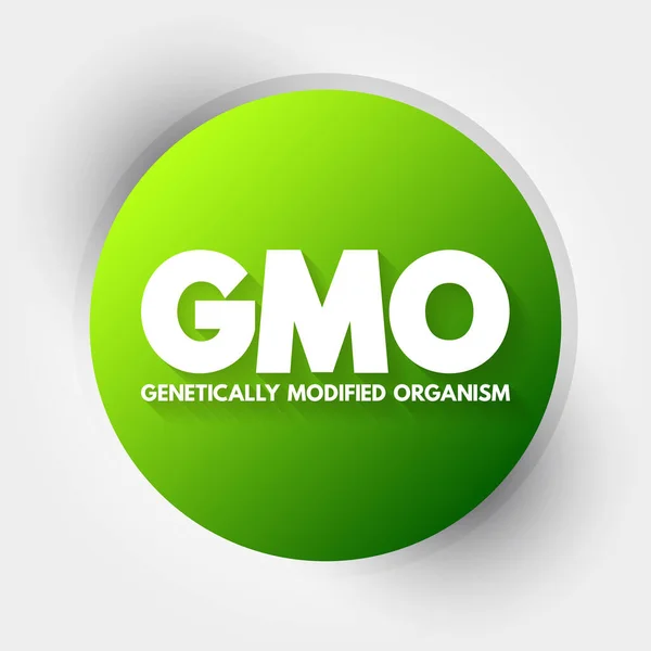 Omg Acrónimo Organismo Modificado Genéticamente Fondo Conceptual — Vector de stock
