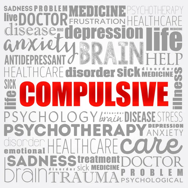Zorlayıcı kelime bulut kolajı, sağlık konsepti geçmişi