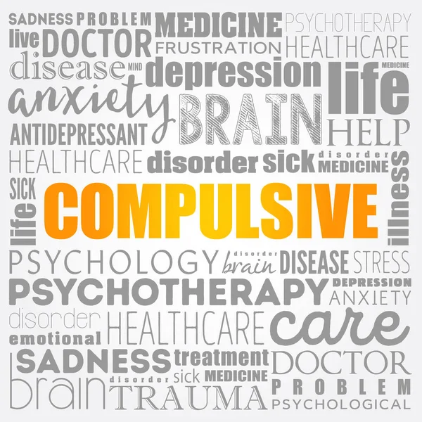 Zorlayıcı kelime bulut kolajı, sağlık konsepti geçmişi