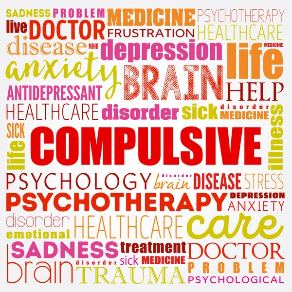 Zorlayıcı kelime bulut kolajı, sağlık konsepti geçmişi