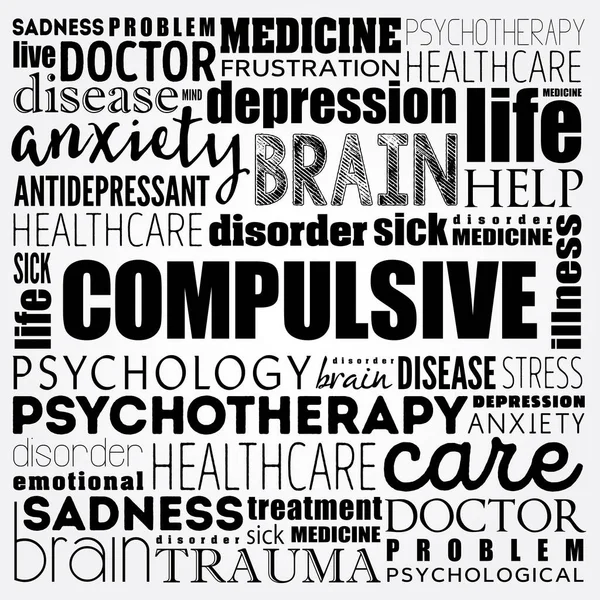 Zorlayıcı kelime bulut kolajı, sağlık konsepti geçmişi