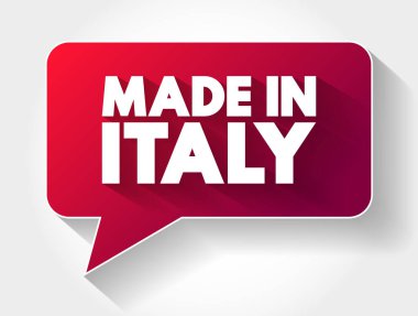 İtalya 'da yapılan mesaj balonu, konsept arkaplan