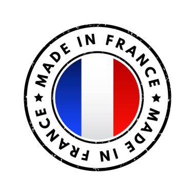 Fransa 'da yapılmış metin amblemi rozeti, kavram geçmişi