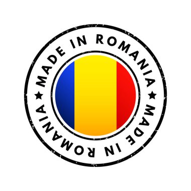 Romanya 'da yapılmış metin amblemi rozeti, kavram geçmişi