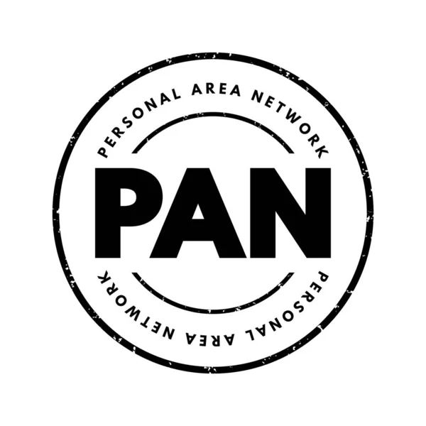 Pan Personal Area Network Computernetzwerk Zur Verbindung Elektronischer Geräte Innerhalb — Stockvektor