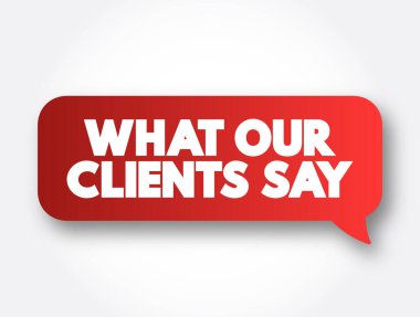 Müşterilerimiz Mesajlaşma baloncuğu, konsept özgeçmişi hakkında ne diyor