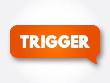 Metin iletisini tetikle, konsept arkaplan