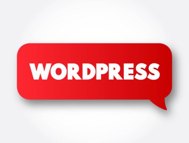 Wordpress metin iletisi balonu, kavram arkaplanı