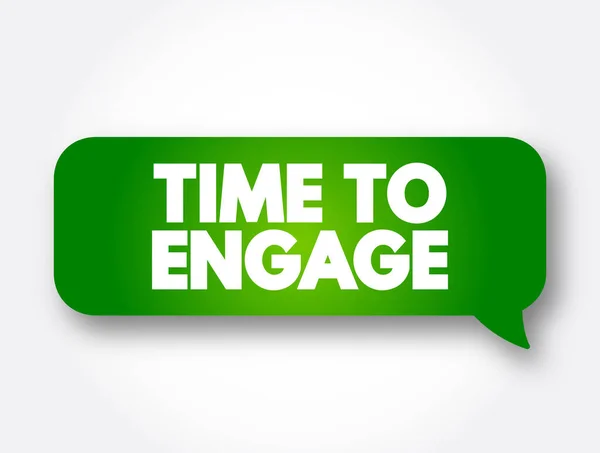 Time Engage Text Message Bubble Concept Background — Vector de stock