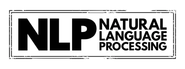 Nlp Natural Language Processing Subgebied Taalkunde Informatica Kunstmatige Intelligentie Interacties — Stockvector