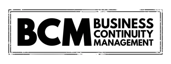 Bcm Business Continuity Management Framework Identifying Organization Risk Exposure Internal — Stockový vektor