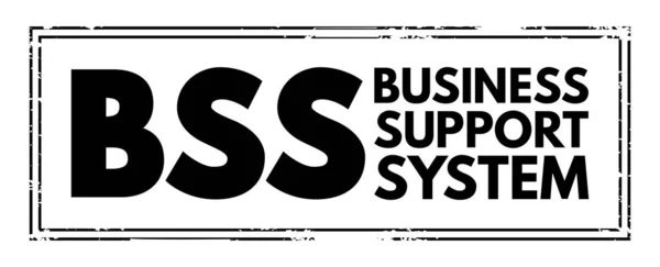 Bss Business Support System Components Telecommunications Service Provider Uses Run — Stockvector