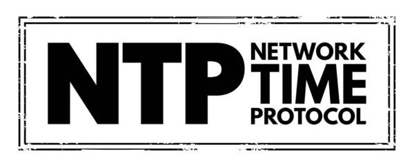 Ntp Network Time Protocol Protokol Jaringan Untuk Sinkronisasi Jam Antara - Stok Vektor