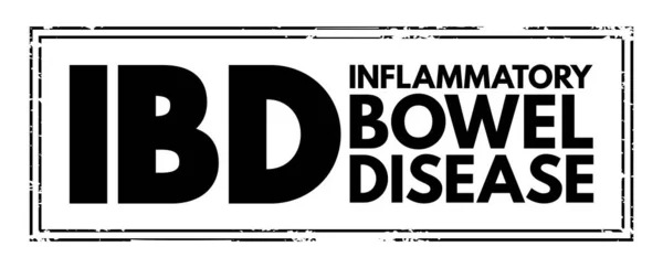 Ibd 염증성 결장암 과작은 창자의 상태를 나타내는 컨셉트 — 스톡 벡터