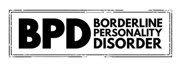 Bpd Borderline Personality Disorder Mental Health Disorder Impacts Way You — Wektor stockowy