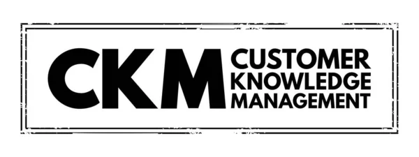 Ckm Customer Knowledge Management Emerges Crucial Element Customer Oriented Value — Stock Vector