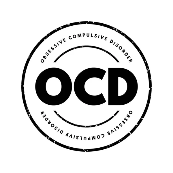 Ocd Obsessive Compulsive Disorder Mental Behavioral Disorder Which Individual Has — Wektor stockowy