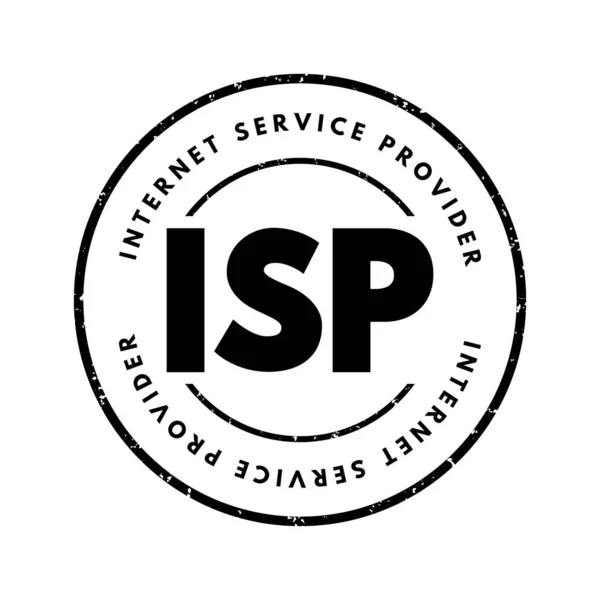 Isp Internet Service Provider Společnost Která Poskytuje Webový Přístup Pro — Stockový vektor