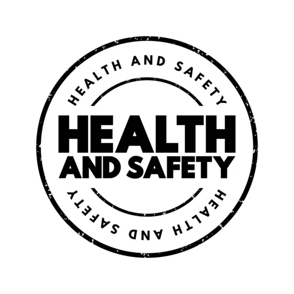 Health Safety Text Stamp Medical Concept Background — стоковый вектор