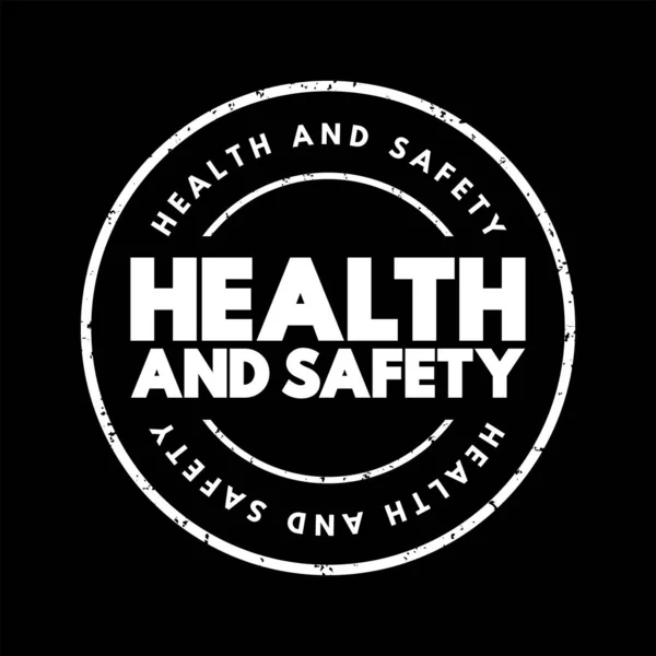 Health Safety Text Stamp Medical Concept Background — Wektor stockowy