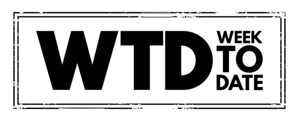 Wtd Week Date Starts Beginning Week Adds All Rows Occur — Stock vektor