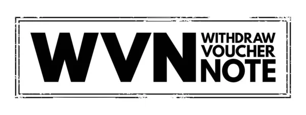 Wvn Απόσυρση Γραμματοσήμου Σημειώσεων Αρκτικόλεξο Φόντο Επιχειρηματικής Έννοιας — Διανυσματικό Αρχείο
