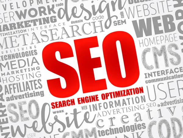 Seo Search Engine Optimization Process Improving Quality Quantity Website Traffic — Stock Vector