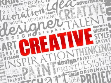 Yaratıcı kelime bulutu, yaratıcı iş konsepti geçmişi