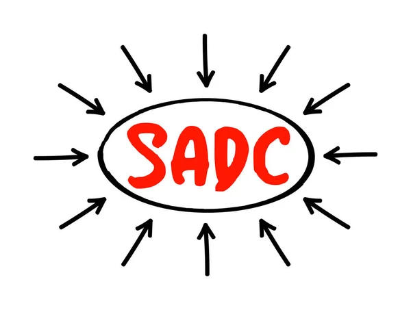 Sadc Southern African Development Community Bertujuan Untuk Memajukan Kerja Sama - Stok Vektor