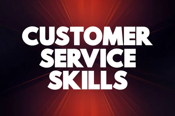 Customer Service Skills text quote, concept background