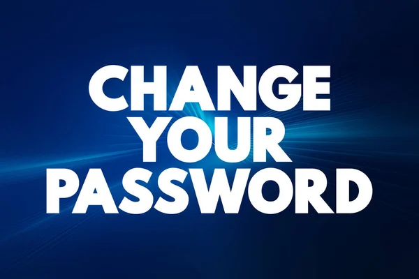 Change Your Password text quote, concept background
