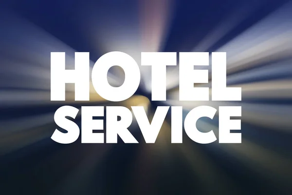 Hotel Service Cita Texto Concepto Fondo — Foto de Stock