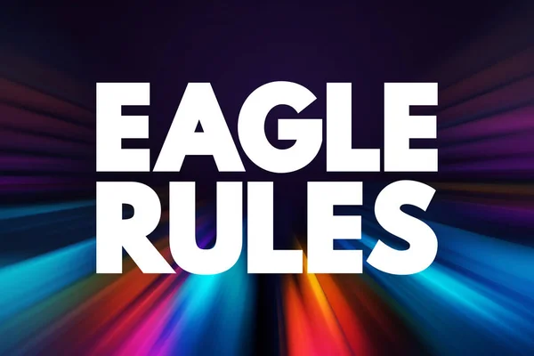 Eagle Rules Tekst Citaat Concept Achtergrond — Stockfoto