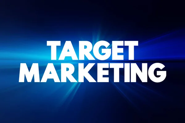 Target Marketing Text Quote Concept Background — Stock Photo, Image