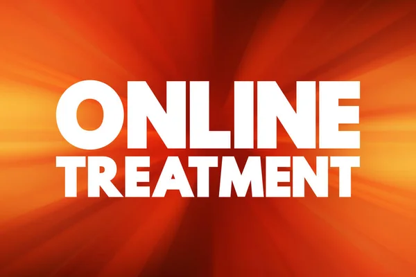 Online Treatment Way Communicate Licensed Mental Health Professional Phone Internet —  Fotos de Stock