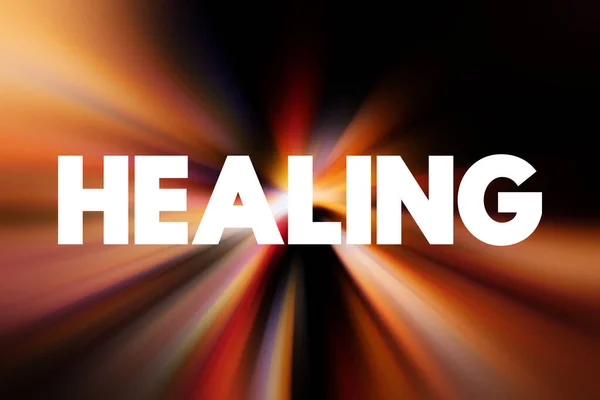 Healing Process Becoming Well Again Cut Other Injury Text Concept — Fotografia de Stock
