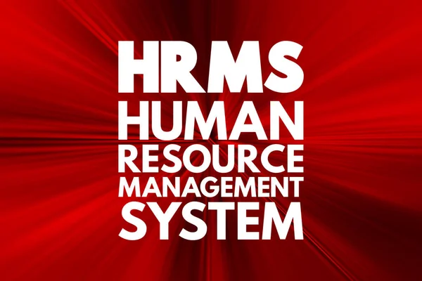 Hrms Human Resource Management System Kumpulan Aplikasi Perangkat Lunak Yang — Stok Foto