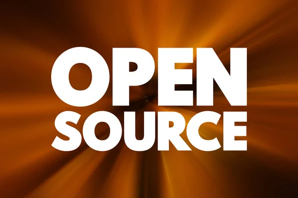 Open Source Исходный Код Который Свободно Доступен Возможных Модификаций Перераспределения — стоковое фото