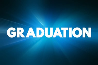 Mezuniyet akademik diploma, metin konsepti geçmişi ödülüdür.