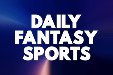 Günlük Fantasy Sports metin alıntısı, konsept özgeçmiş