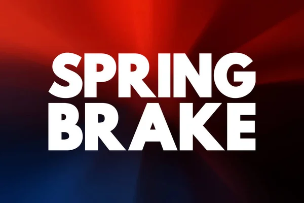 Citace Textu Spring Brake Koncept Pozadí — Stock fotografie